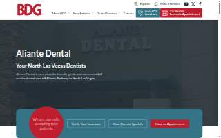 Aliante Dental website