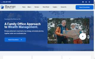 Bauman Wealth Advisors website