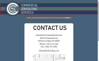 Commercial Consulting Services website