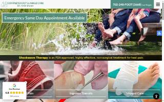 Complete Foot & Ankle Care website