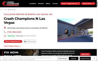 Crash Champions Collision Repair N Las Vegas website