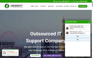 Desert IT Solutions | Las Vegas IT Support Company & Managed IT Services of North Las Vegas website