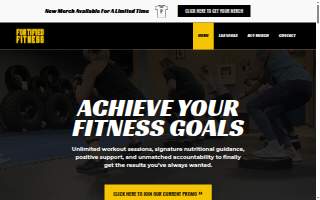 Fortified Fitness Training website