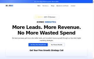 Iconier Digital Marketing Agency website