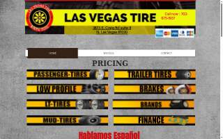 Las Vegas Tire website