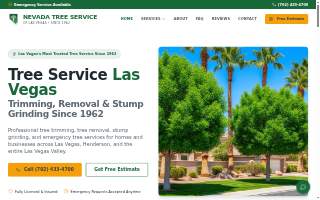 Nevada Tree Service of North Las Vegas website