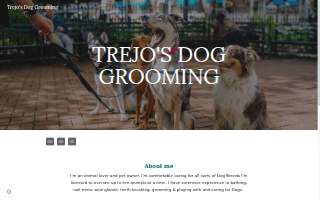 Trejos dog grooming website