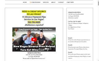 Vegas Divorce Pros website