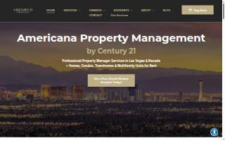 Americana Property Management by Century 21 of Pahrump website