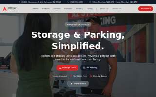 AZ Storage & RV Parking website