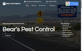 Bear's Pest Control website