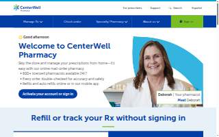 CenterWell Pharmacy website