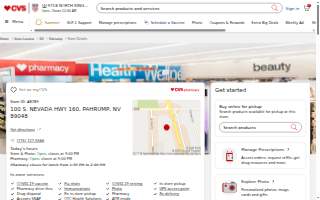 CVS Pharmacy website