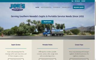 Joe's Sanitation Service website