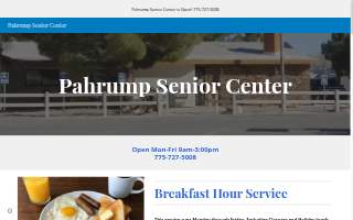 Pahrump Senior Center website