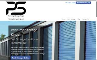 Pahrump Storage Kings website