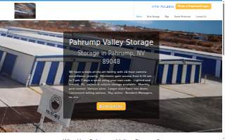 Pahrump Valley Storage website