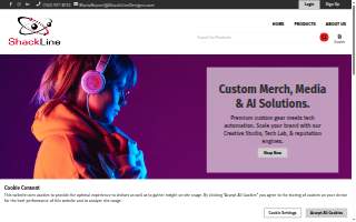 ShackLine Designs website