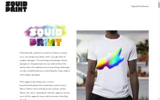 Squid Print DTG Printing website