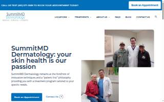 SummitMD Dermatology website