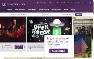 Tobin Hearing Center website