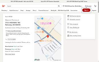 Walgreens Pharmacy website