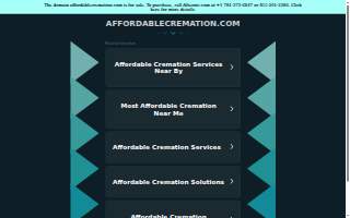 Affordable Cremation & Burial Service website