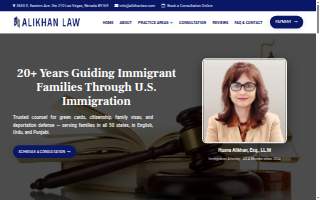 Alikhan Law Office of Paradise website
