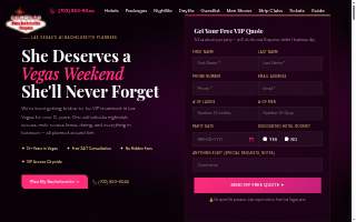Bachelorette Vegas website