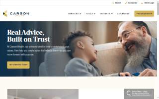 Carson Wealth of Paradise website