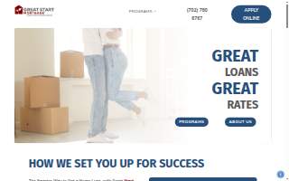 Great Start Mortgage website