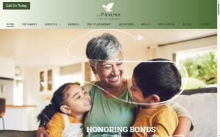 La Paloma Funeral Services of Paradise website