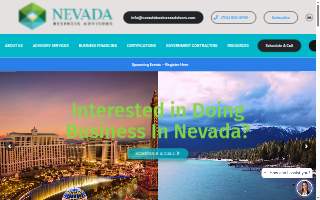 Nevada Business Advisors of Paradise website