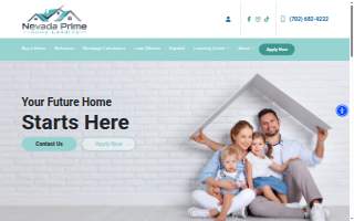 Nevada Prime Home Lending website