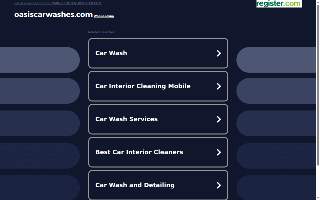 Oasis Hand Car Wash website