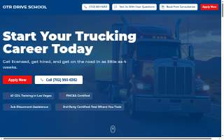 OTR Drive School website