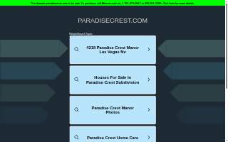 Paradise Crest Home Care website