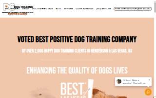 Positive Changes Dog Training of Paradise website