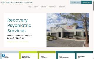 Recovery Psychiatric Services website