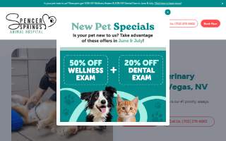 Spencer Springs Animal Hospital of Paradise website