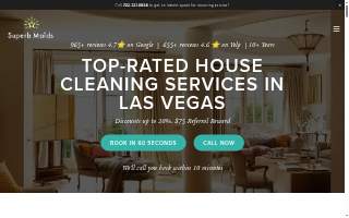 Superb Maids of North Las Vegas website