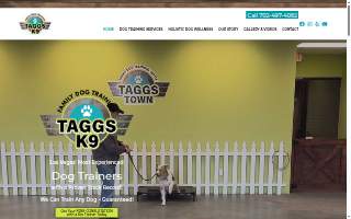 Taggs K9 Dog Training of Paradise website
