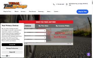 Vegas Tire Shop/powder coating website