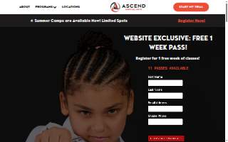 Ascend Martial Arts of Reno website