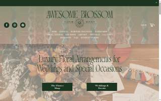 Awesome Blossom Floral Design website