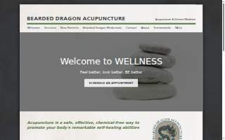 Bearded Dragon Acupuncture website