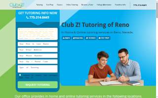 Club Z! In-Home and Online Tutoring of Carson City website