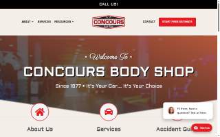 Concours Body Shop website