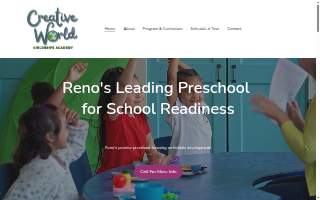 Creative World Children's Academy website