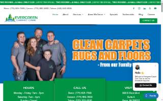 Evergreen Carpet Care website